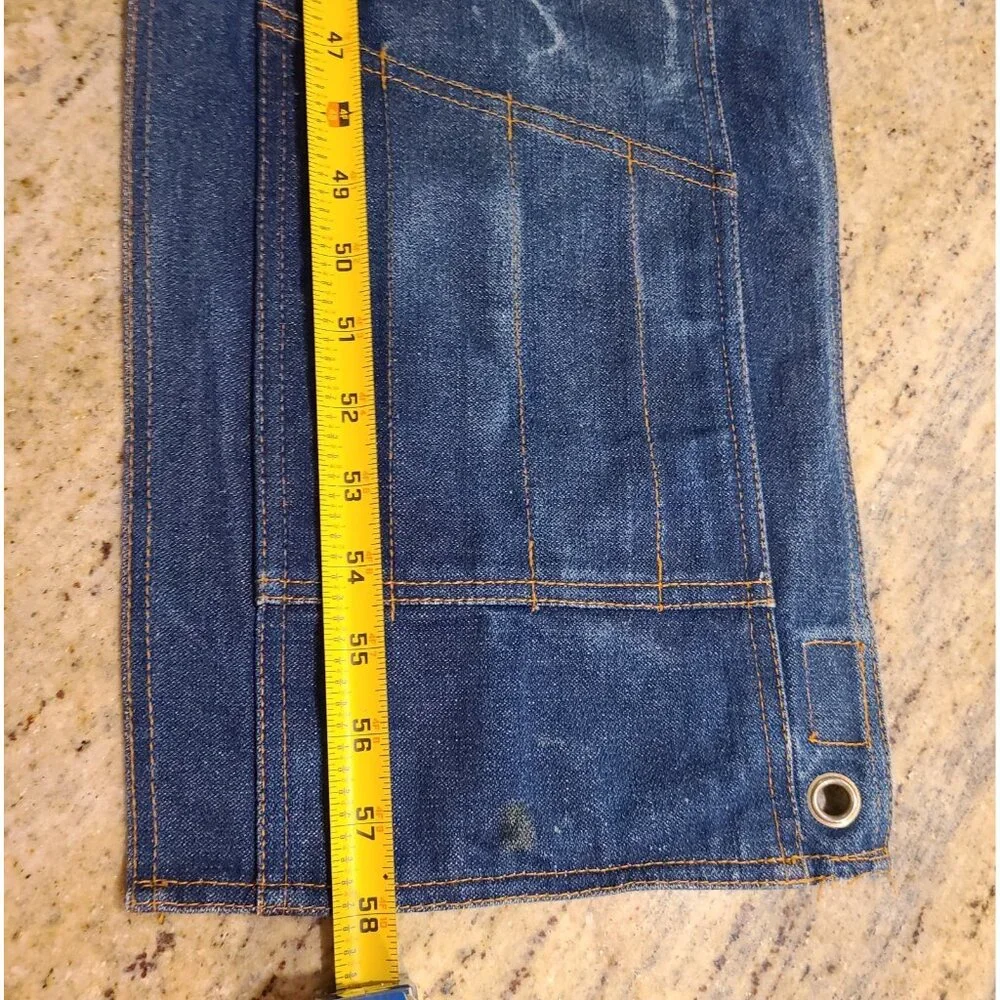 O’TOOL’S ORIGINAL Blue Denim Tool Rack Overalls Hanging Pocket Wall Organizer